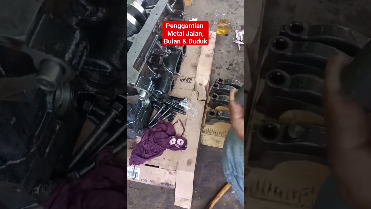 Proses penggantian Metal duduk,metal bulan dan metal jalan.