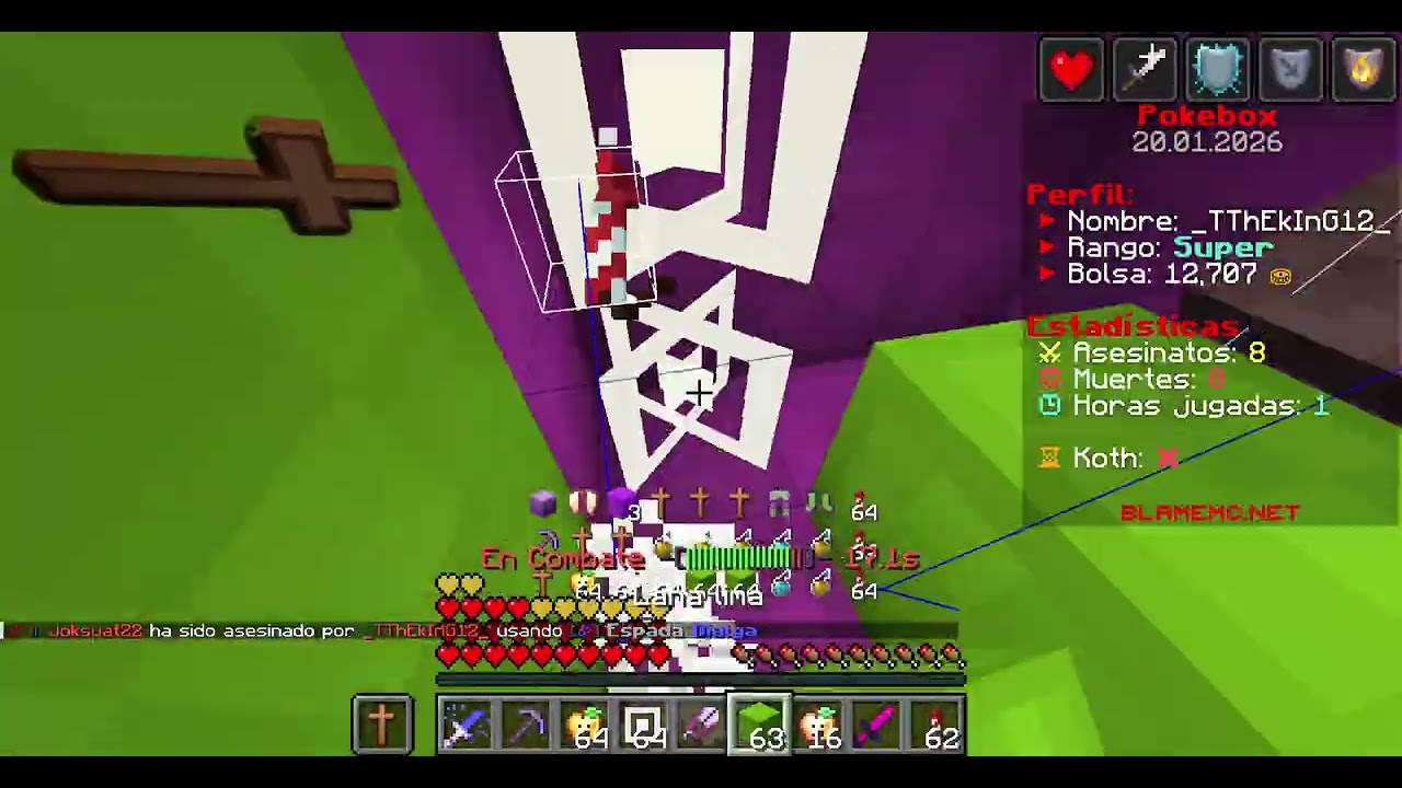 Entre a un servidor llamado BlameMC y ¡Esto paso ! :V