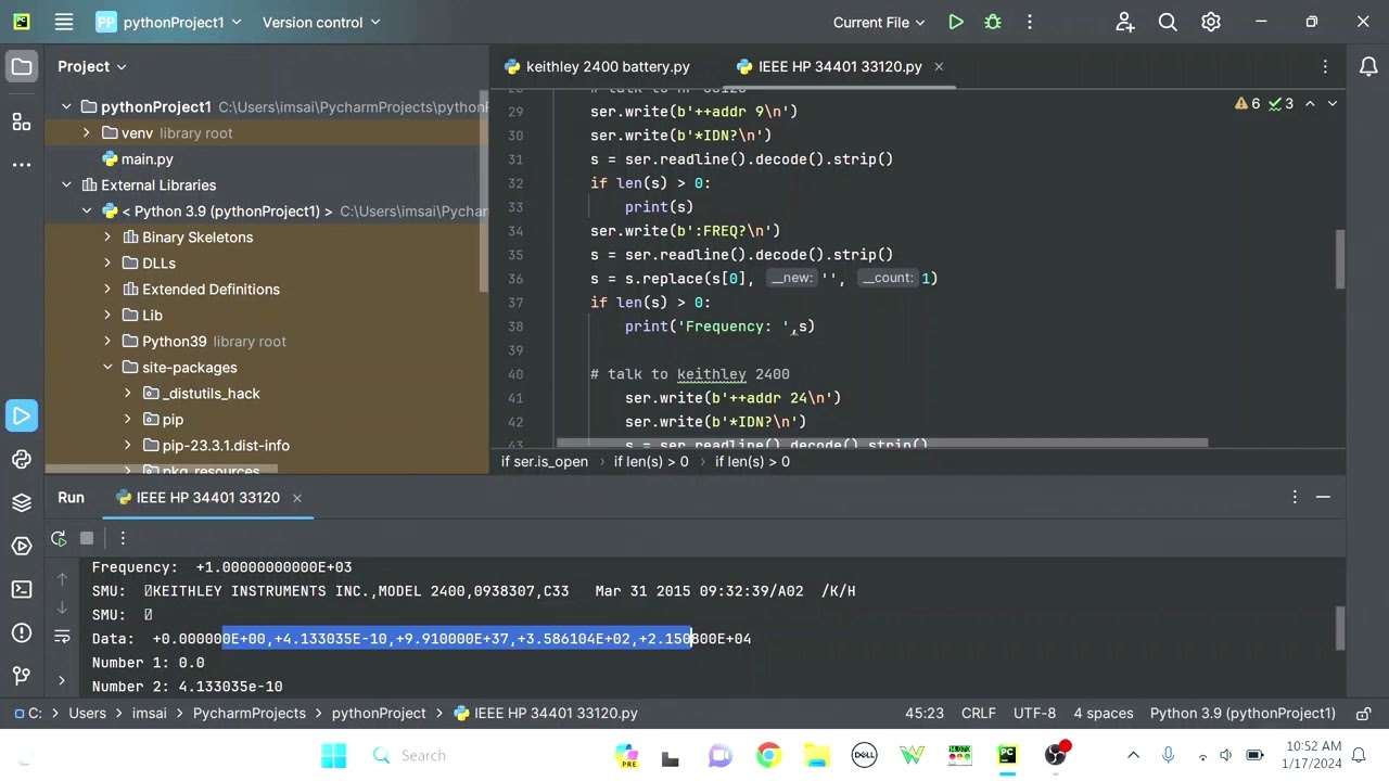 #1746 HPIB GPIB IEEE-488 Python Code