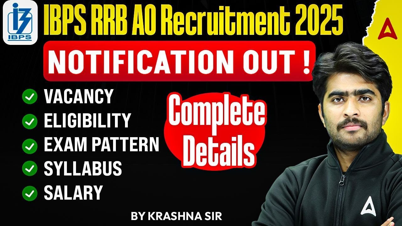 IBPS RRB Agriculture Officer Notification 2025 | Vacancy, Eligibility, Salary, Syllabus Exam Pattern
