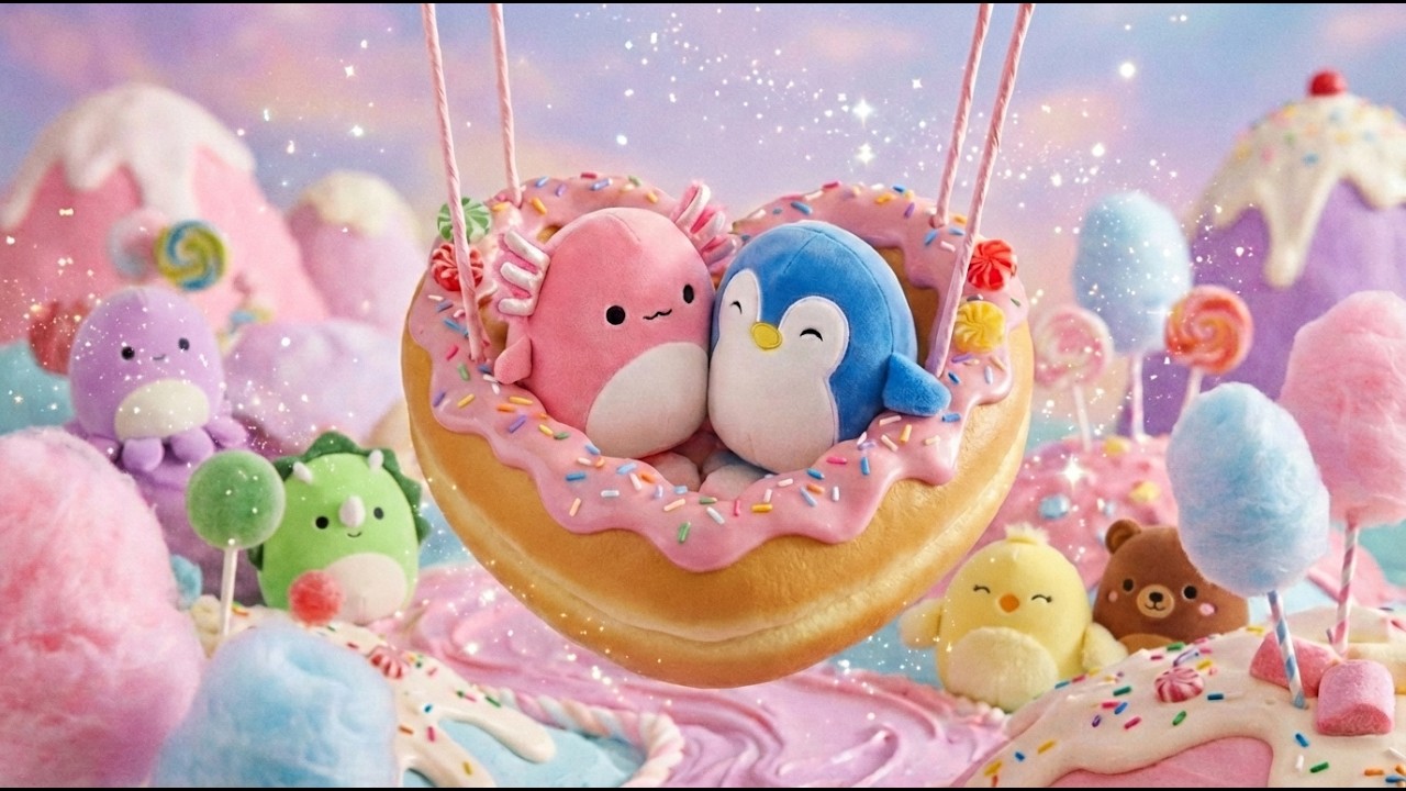 Cozy Valentine Plush Dreams 🌸 | Gentle Music & Soft Sweet World