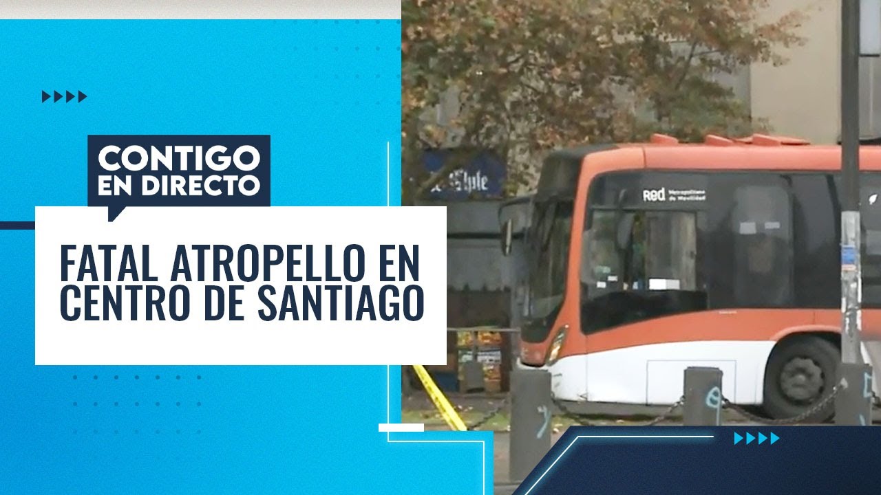 Se registró FATAL atropello protagonizado por bus del Transantiago - Contigo en Directo