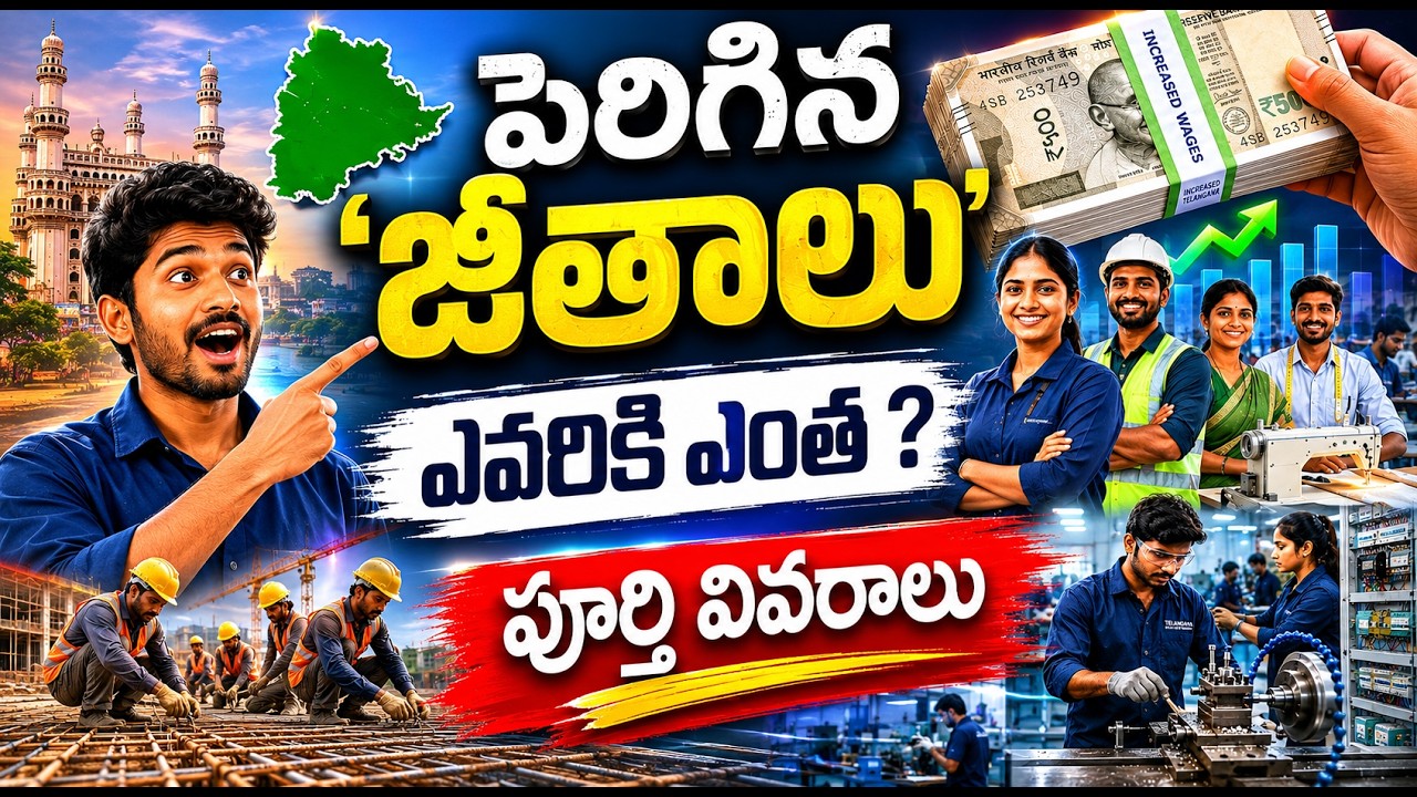 Telangana Govt Increased Minimum Wages for Employees & Labour | Full Details | Minimum wages |