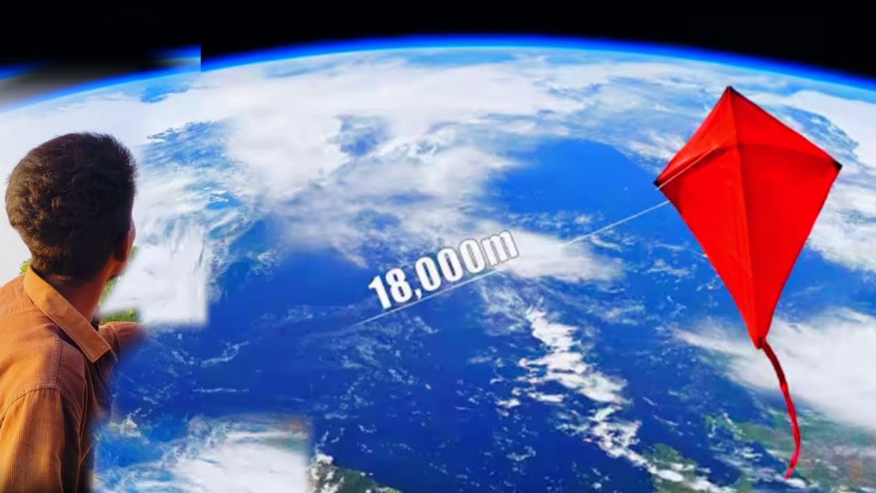 18,000m Upar Patang सबसे ऊंची पतंग Patang wala video // Sabse Badi Patang // big kites 