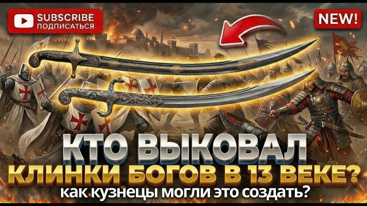 ИХ ПРОСТО НЕВОЗМОЖНО ВЫКОВАТЬ - клинки 13 века созданы с помощью нанотехнологий, но как?