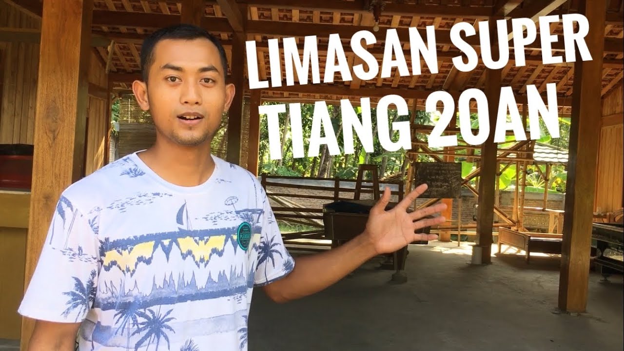 the process of making a traditional Javanese house|| limasan