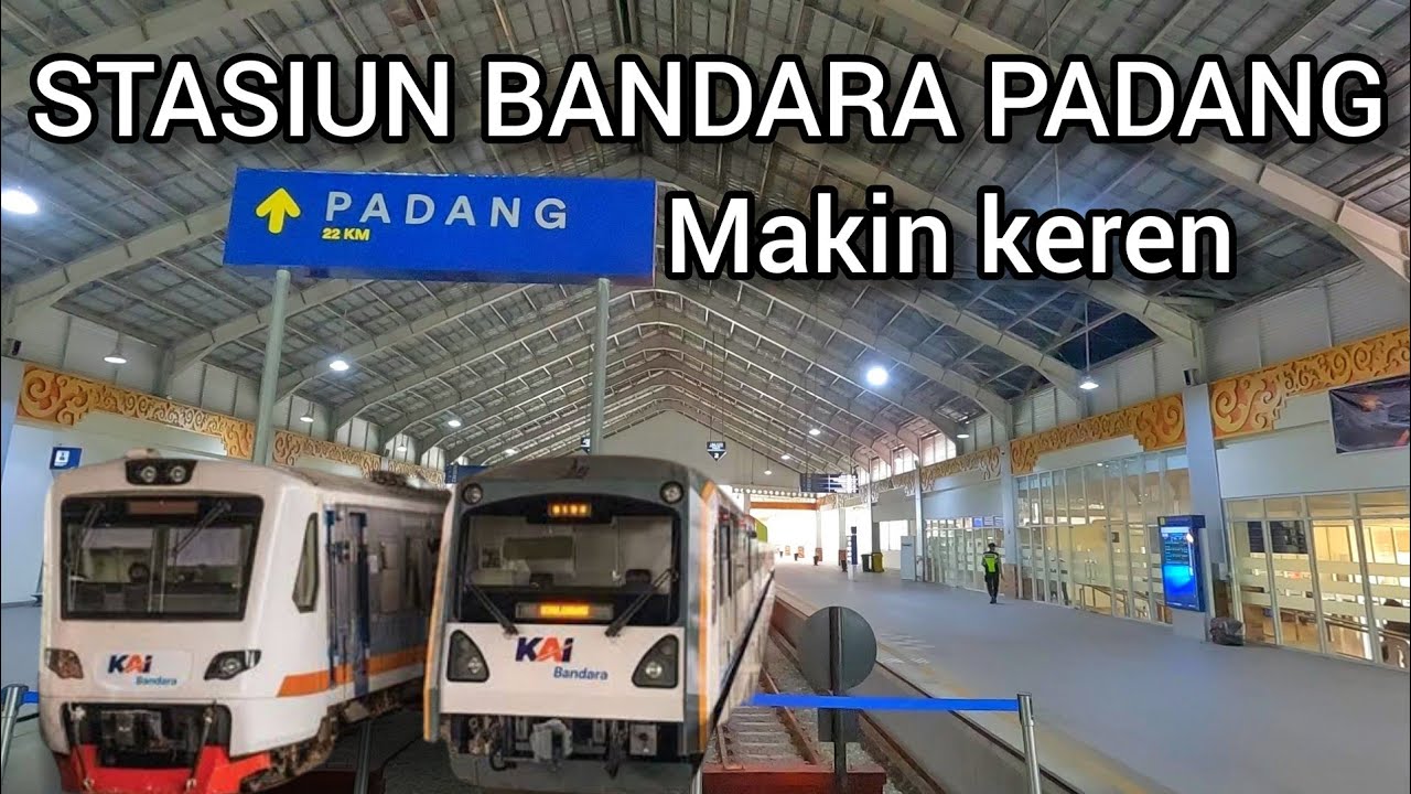 KOTA PADANG MAKIN MAJU‼️NAIK KERETA API BANDARA INTERNASIONAL MINANGKABAU MENUJU PUSAT KOTA PADANG