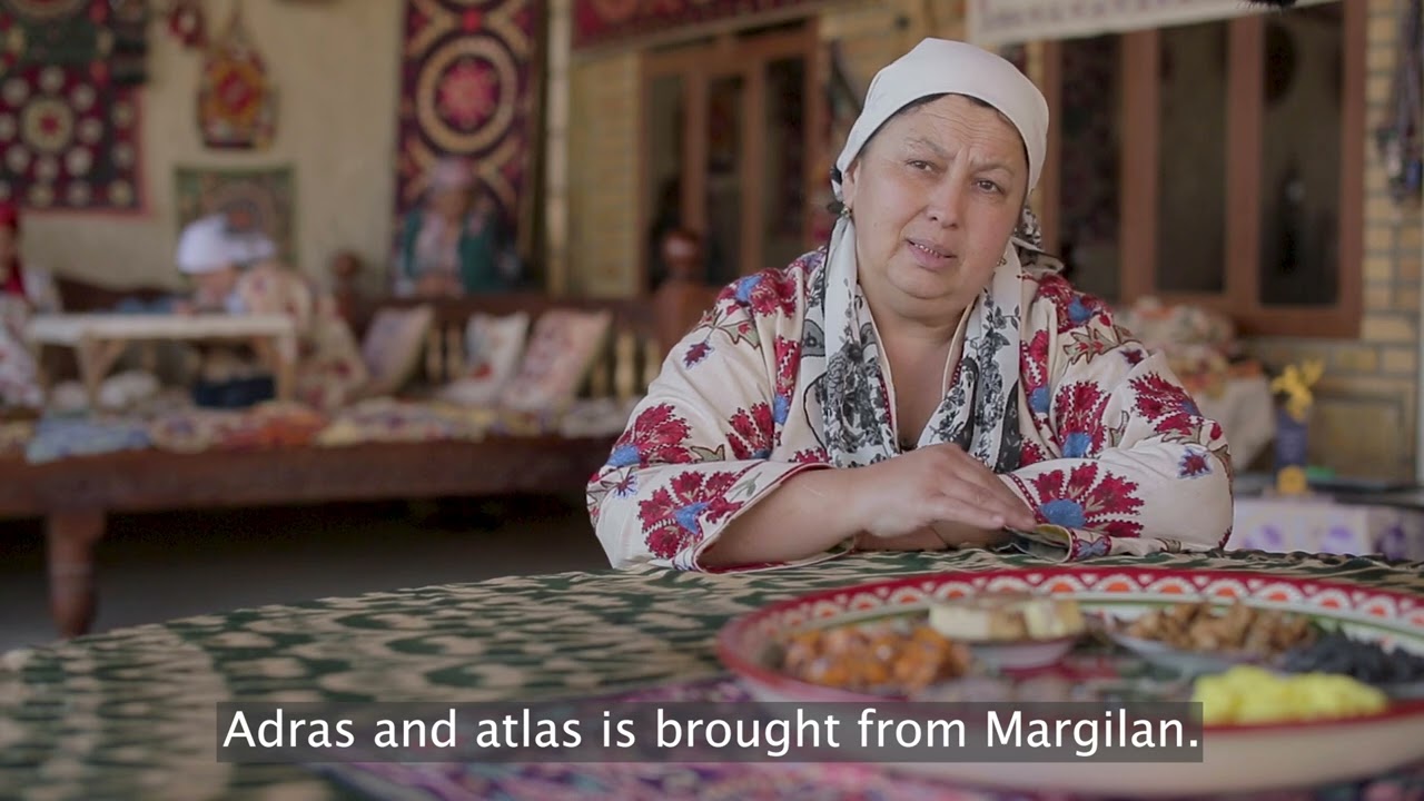 Suzani Bukhara, a hand embroidered traditional Uzbek Suzani textile Shafirkan