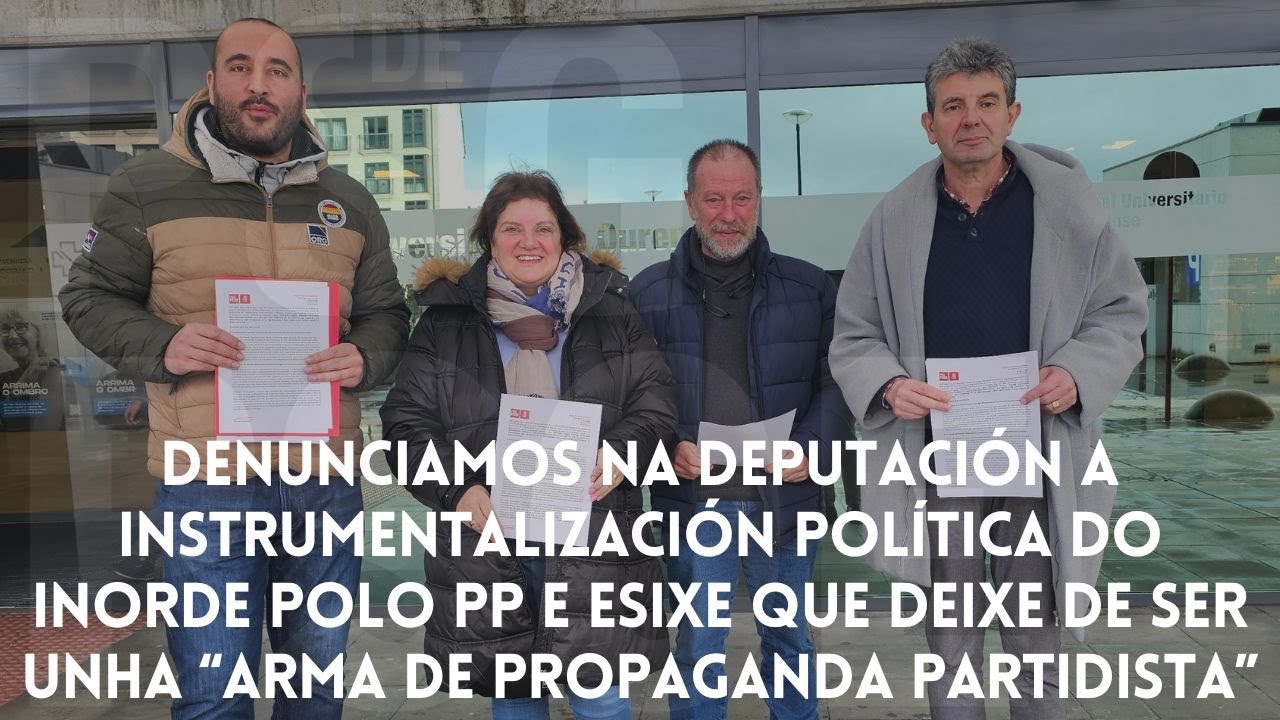 Denunciamos a instrumentalización política do Inorde por parte do PP