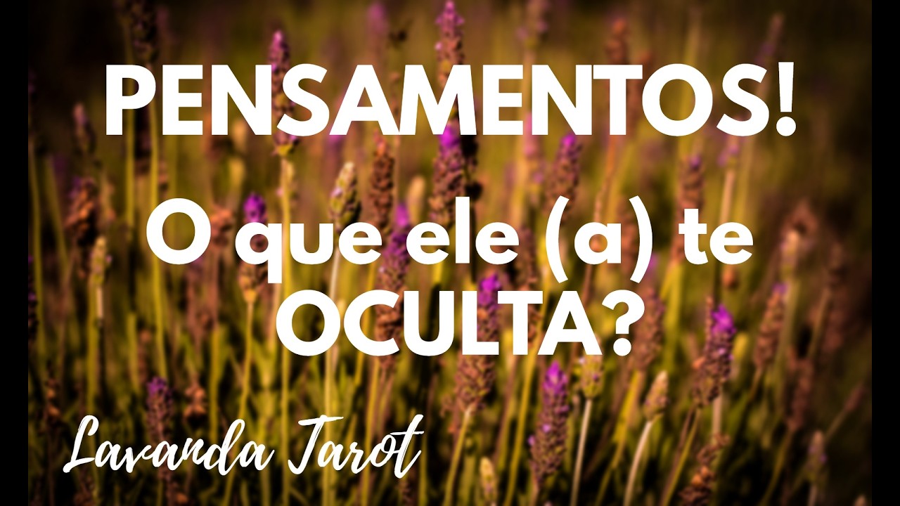 #tarot 💜🪻 PENSAMENTOS! O que ele (a) te  OCULTA?💜🪻