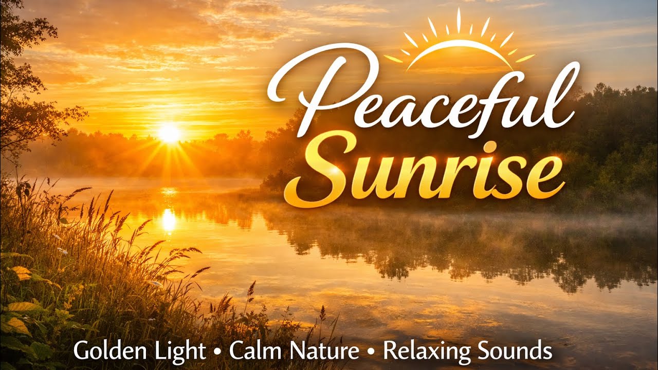 The Most Peaceful Sunrise You’ll Ever See | Golden Morning Light & Nature Sounds 🌞