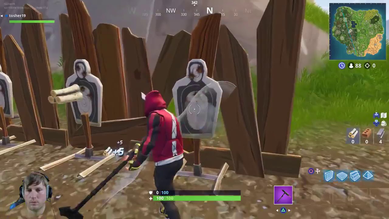 Tosher.0 playing Fortnite Ninja Style
