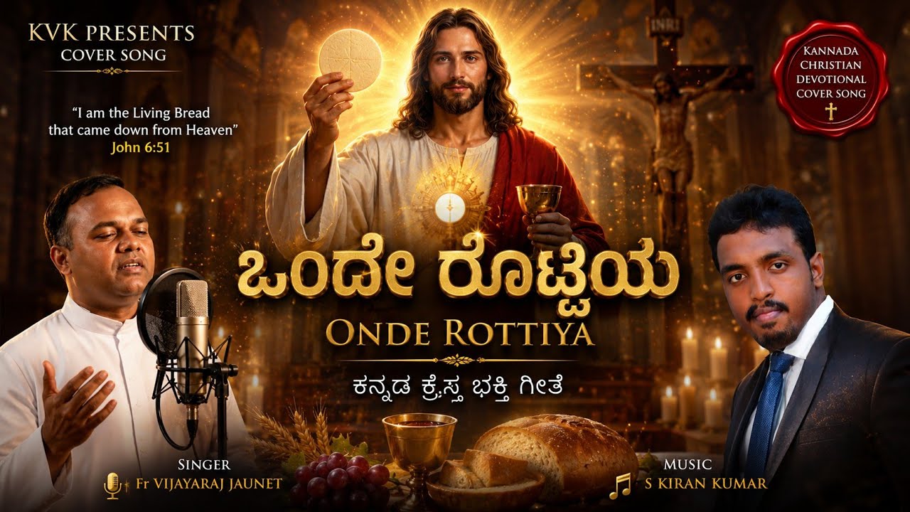 ONDE ROTTIYA | ಒಂದೇ ರೊಟ್ಟಿಯ | COVER | KANNADA CHRISTIAN DEVOTIONAL COMMUNION SONG | FR VIJAYRAJ
