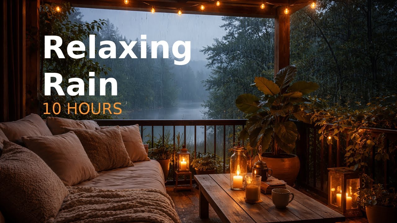 Rain Sounds for Sleeping (10 Hours) | No Thunder, Deep Sleep & Relaxation