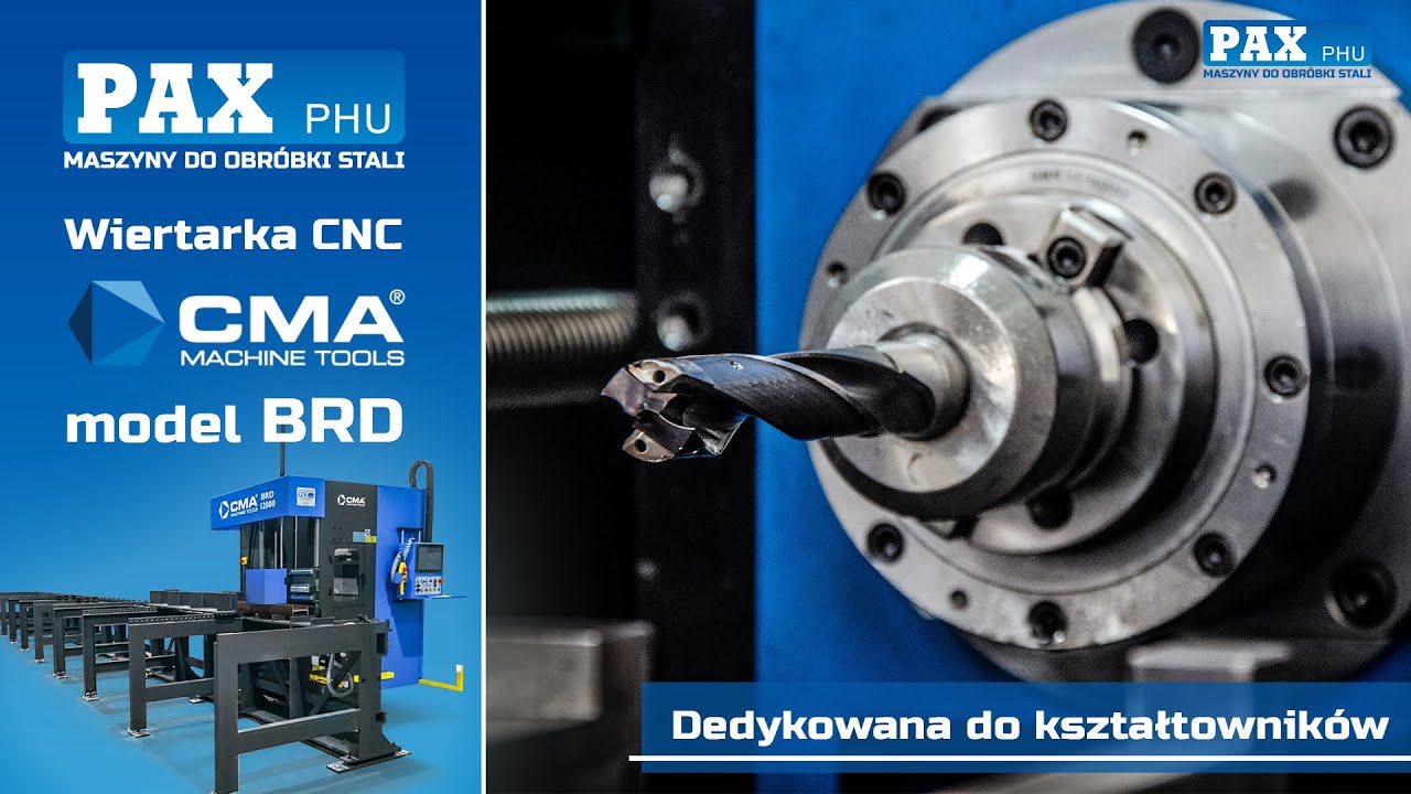 Wiertarka CNC do obróbki profili i kształtowników - model CMA BRD