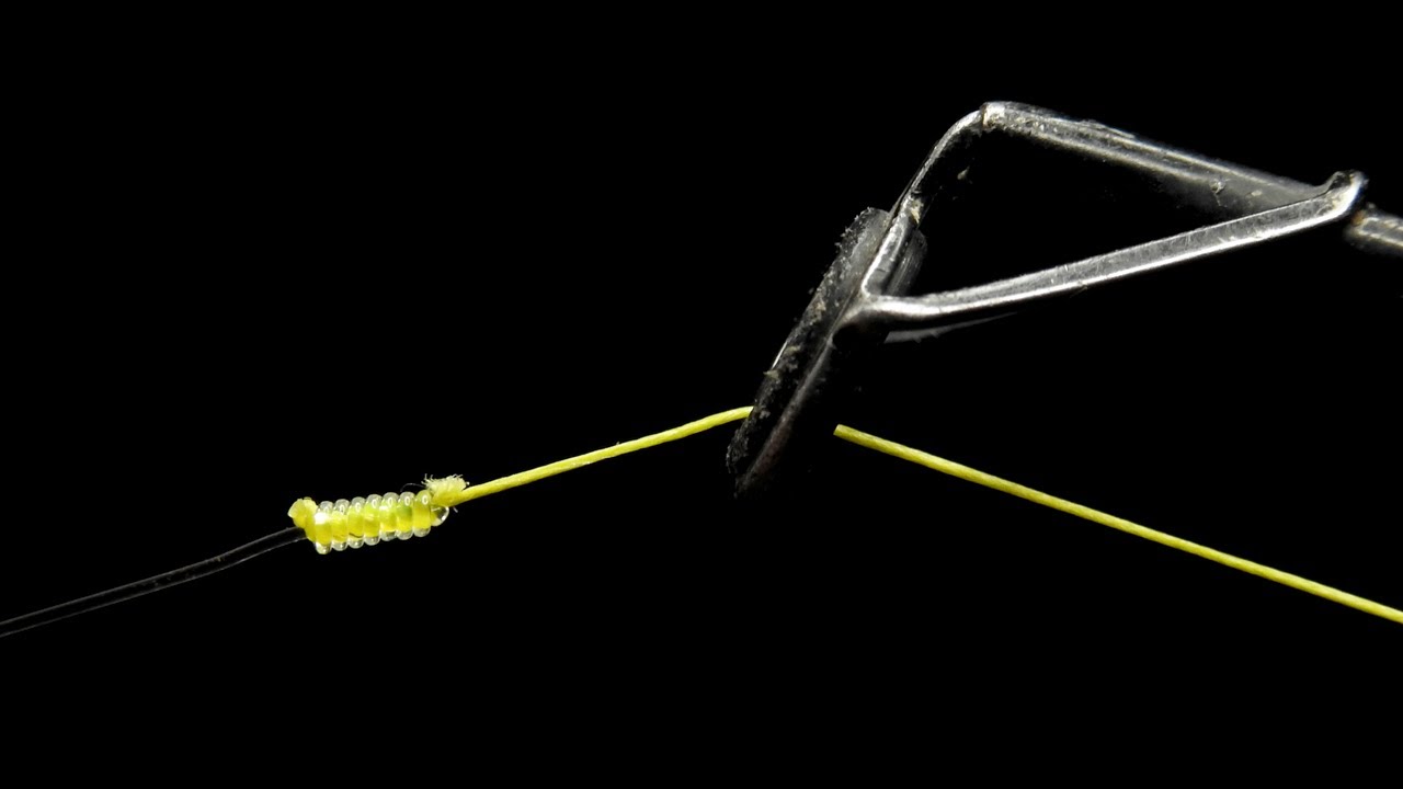 Прочный и легкий рыболовный узел для плетеной лески на поводке из флюорокарбона