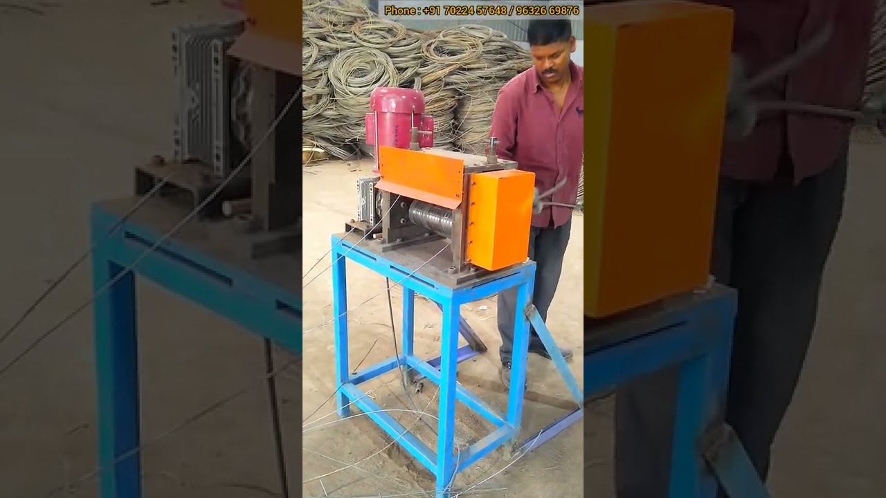 ACSR Wire Stripping Machine, Scrap Cable Recycling Machine.