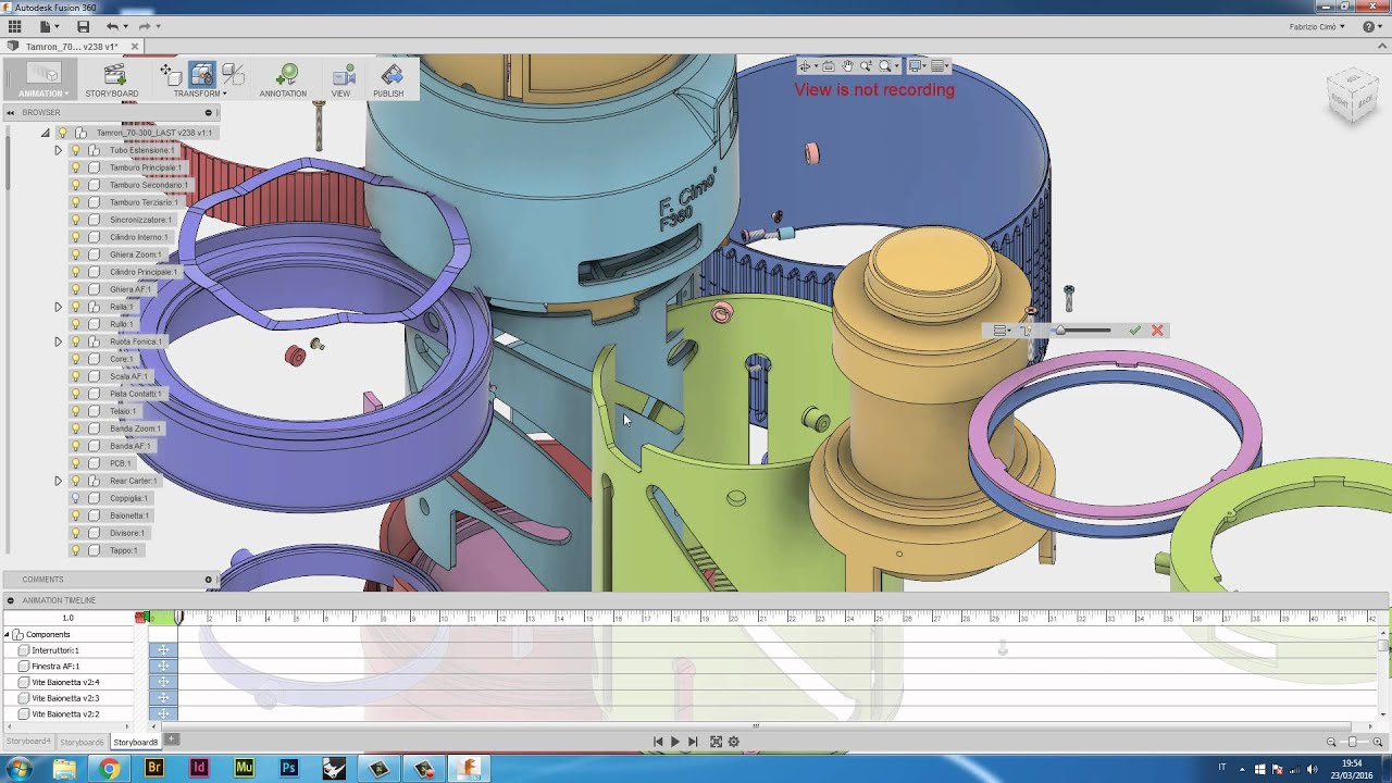 Fusion 360 Lezione 21 - Animazioni Video