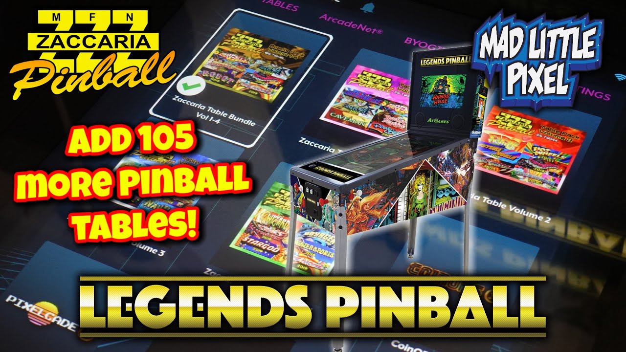 Я добавил ещё 105 столов для пинбола в наборы игр AtGames Legends Pinball! Zaccaria Volume 1-4!