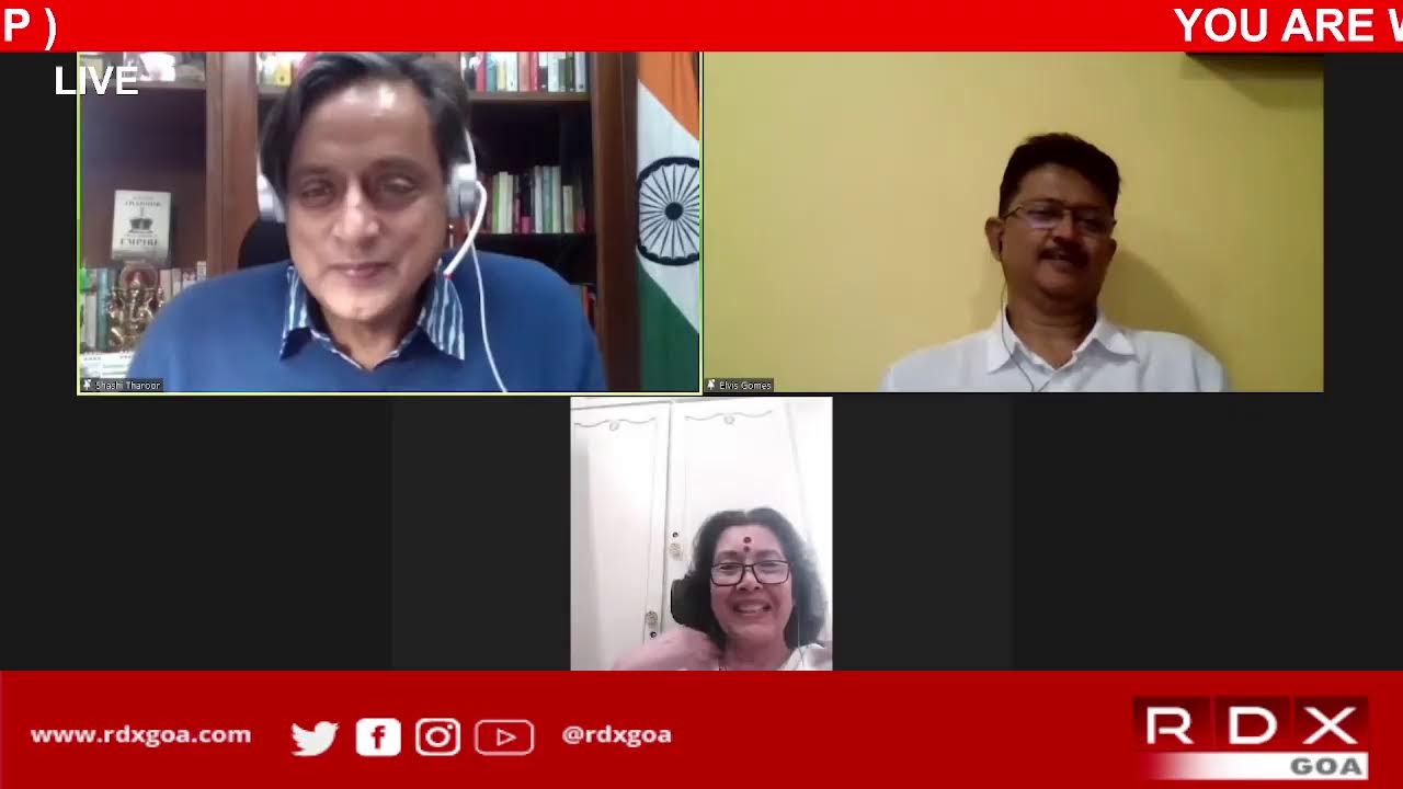 RDXGOA LIVE : Digital Town Hall Interaction with Dr. Shashi Tharoor (MP)