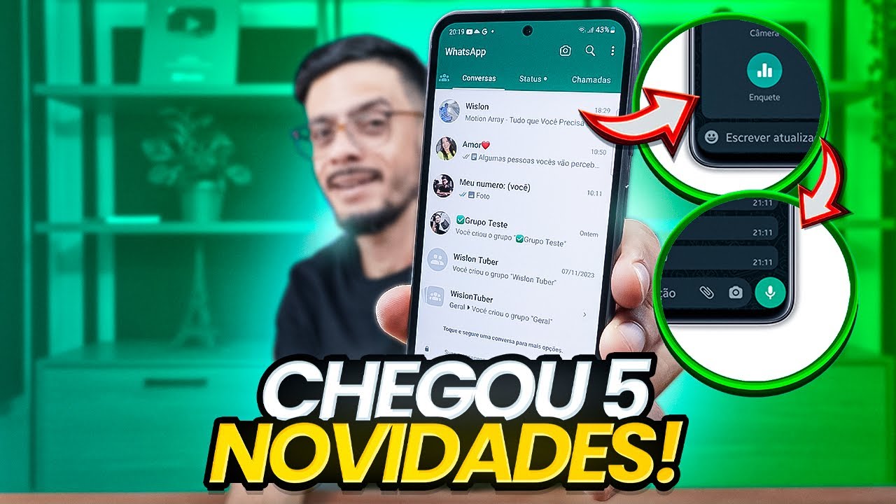 ✨ATUALIZOU✨ Chegaram 5 Novidades Inéditas no WhatsApp - 2024