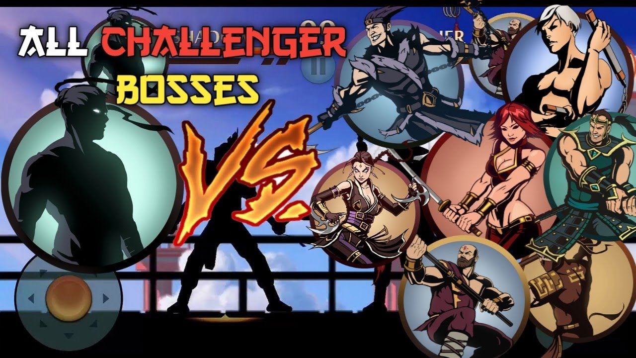 Shadow Fight 2 | Shadow Vs All Challenger Bosses.
