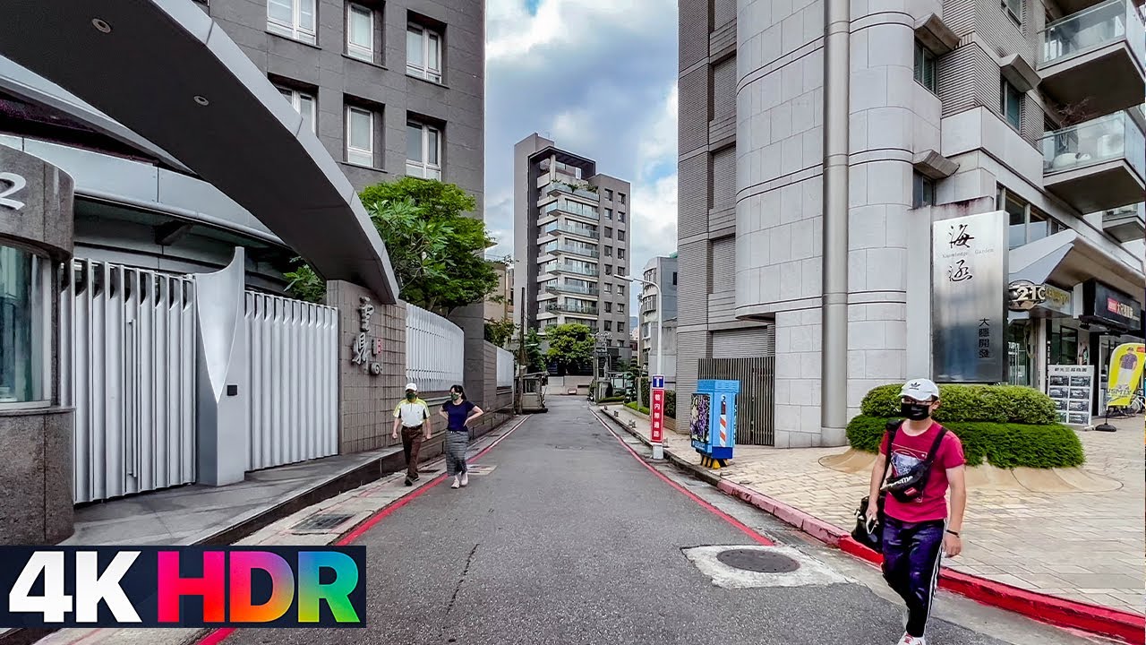 【台北士林】天母/芝山站-忠誠路-百貨商圈-假日市集｜4K HDR｜Tianmu Walk - from Zhishan Station to Tianmu Flea Market