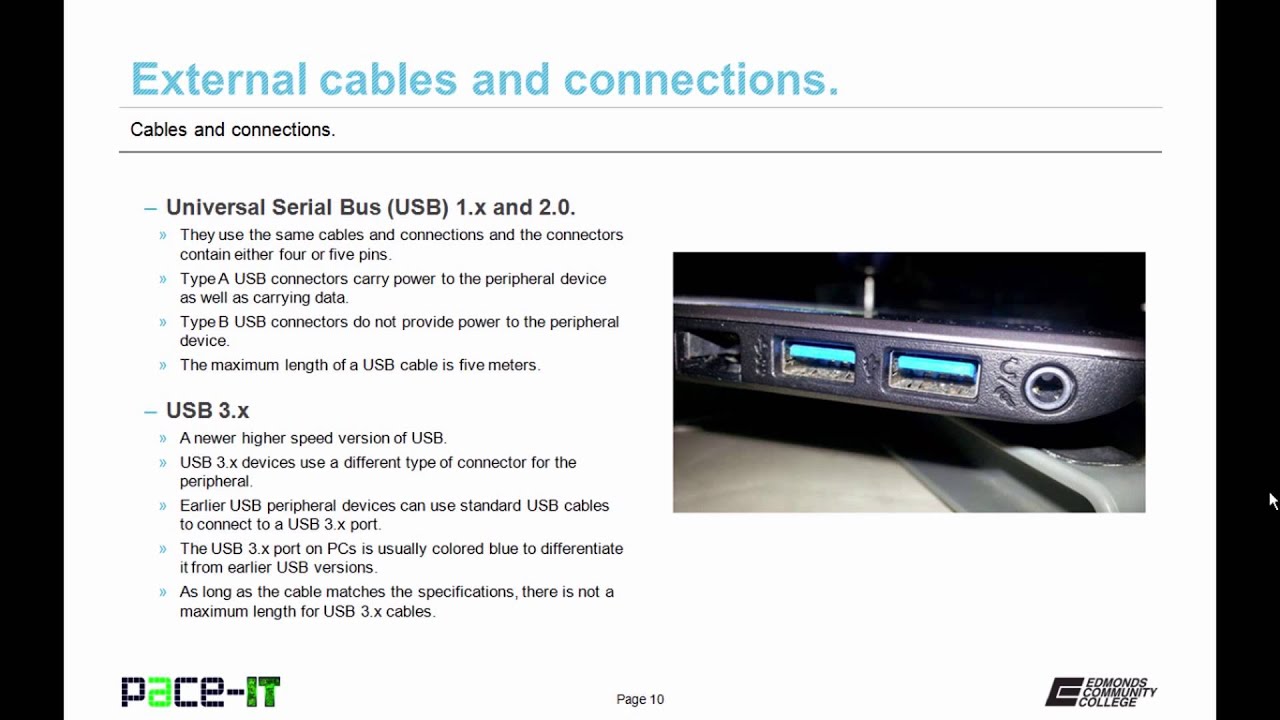 Pace-IT: Cable and Connections