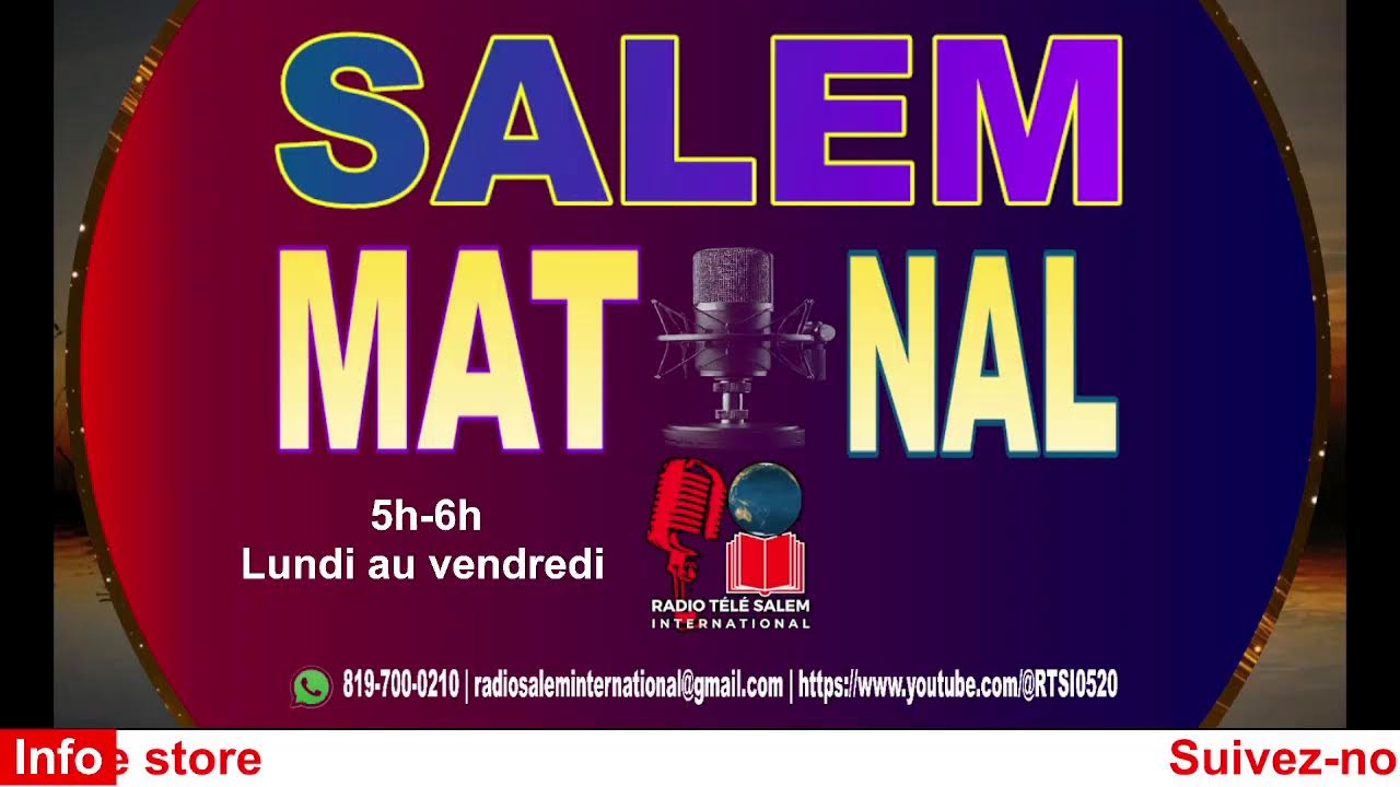 Salem Matinal│Mercredi 11 fevrier 2026 │Abonnez-vous et Partagez