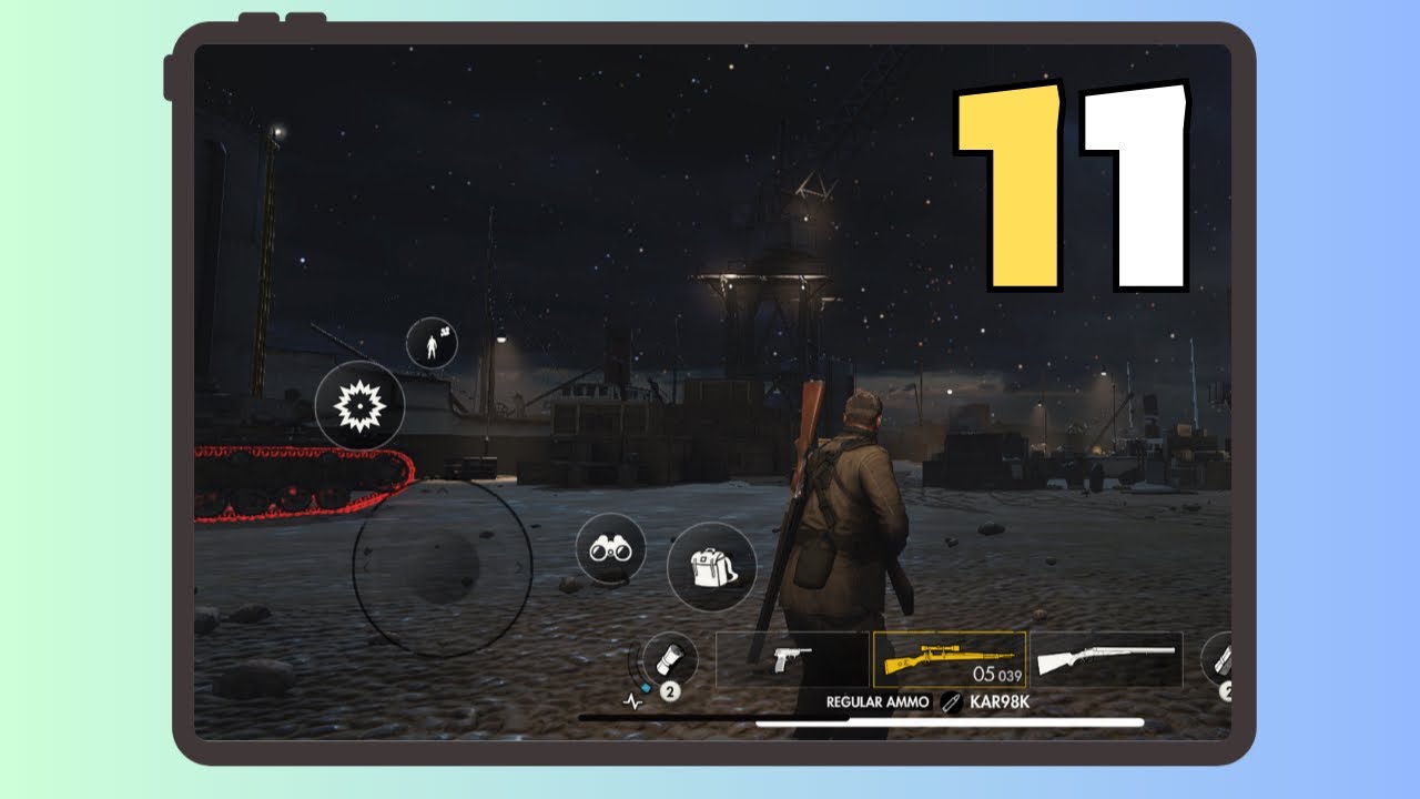 Action Packed: SNIPER ELITE 4 iOS GAMEPLAY (PART 11) | Lorino Dockyard Mission