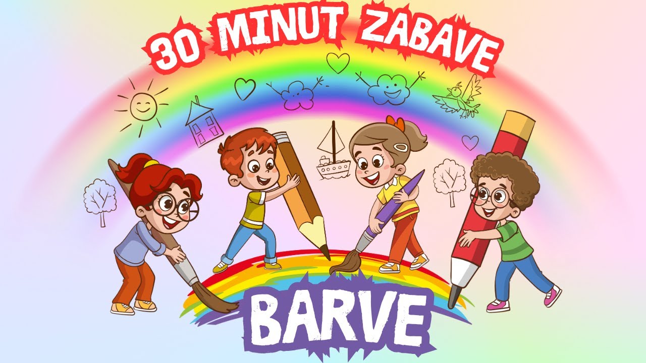 Barve od bele do črne | Učenje barv za najmlajše | 123 znamo vsi