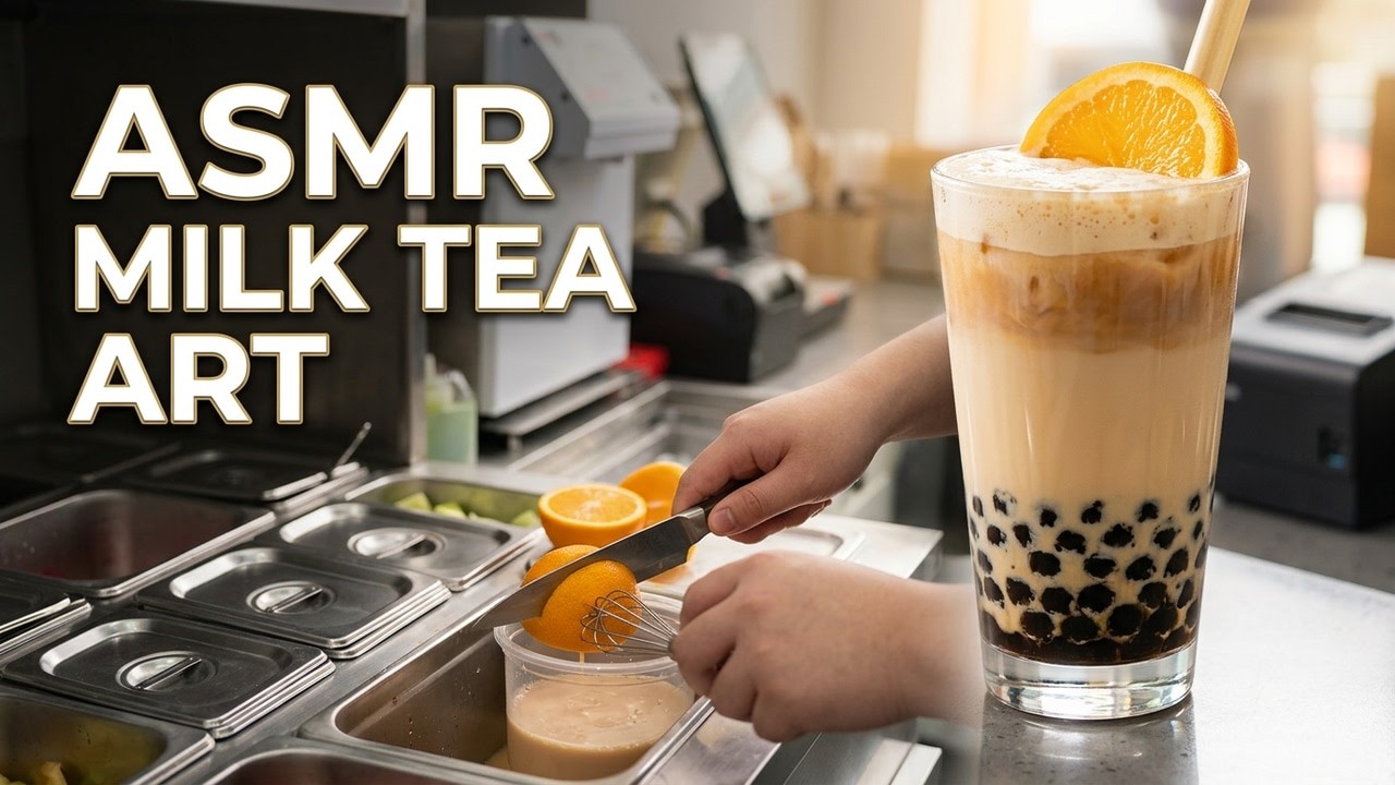 Daily Craft of Milk Tea Artist ASMR | Full Process