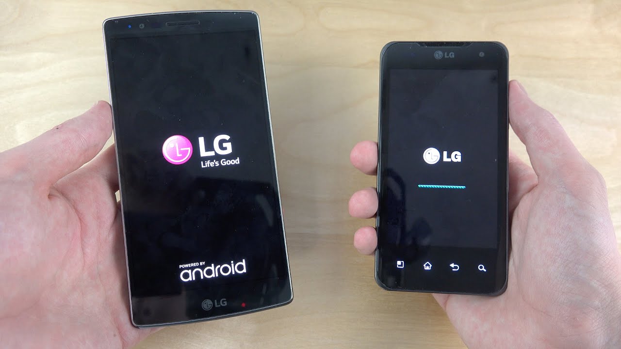 LG G Flex 2 vs. LG Optimus 2X Android 2.3.4 - Which Is Faster? (4K)