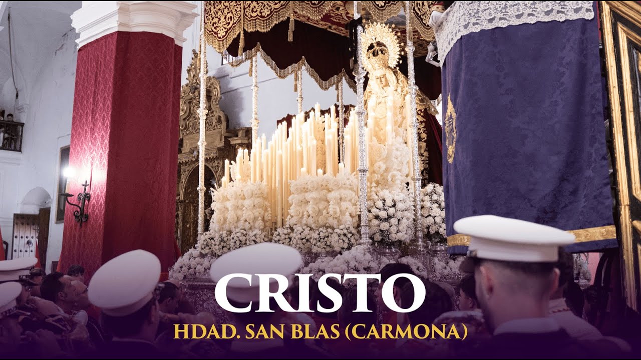[4K] Cristo | Hdad. San Blas de Carmona | BCT Rescatado de La Solana | Martes Santo 2025