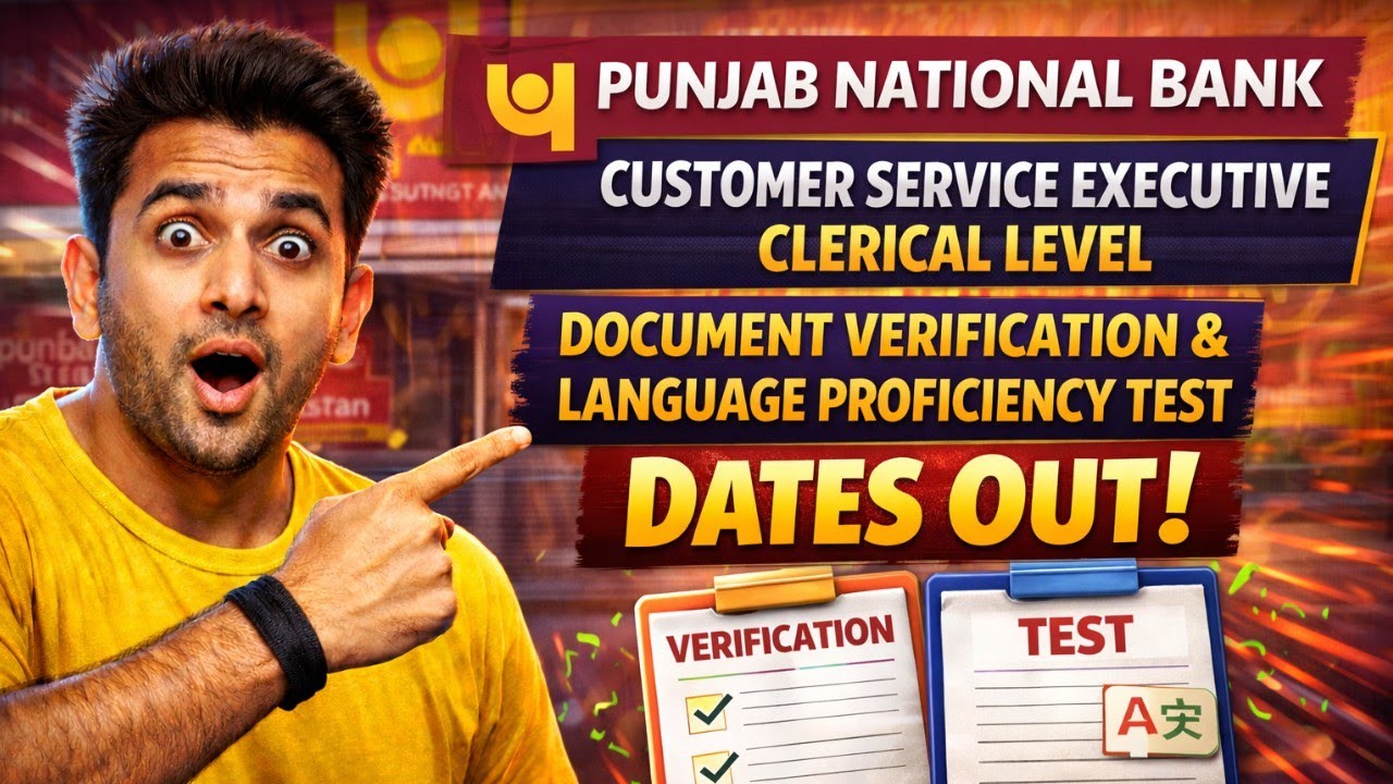 PUNJAB NATIONAL BANK CSA DV & LPT DATES OUT