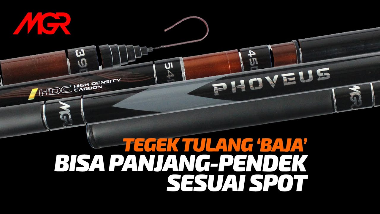 MAGURO PHOVEUS • Joran tegek zoom tulang baja. Bisa panjang pendek sesuai spot