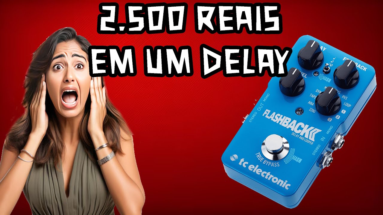 VALE A PENA PAGAR CARO EM UM PEDAL DE DELAY ? REVIEW TC ELETRONIC FLASHBACK DELAY .