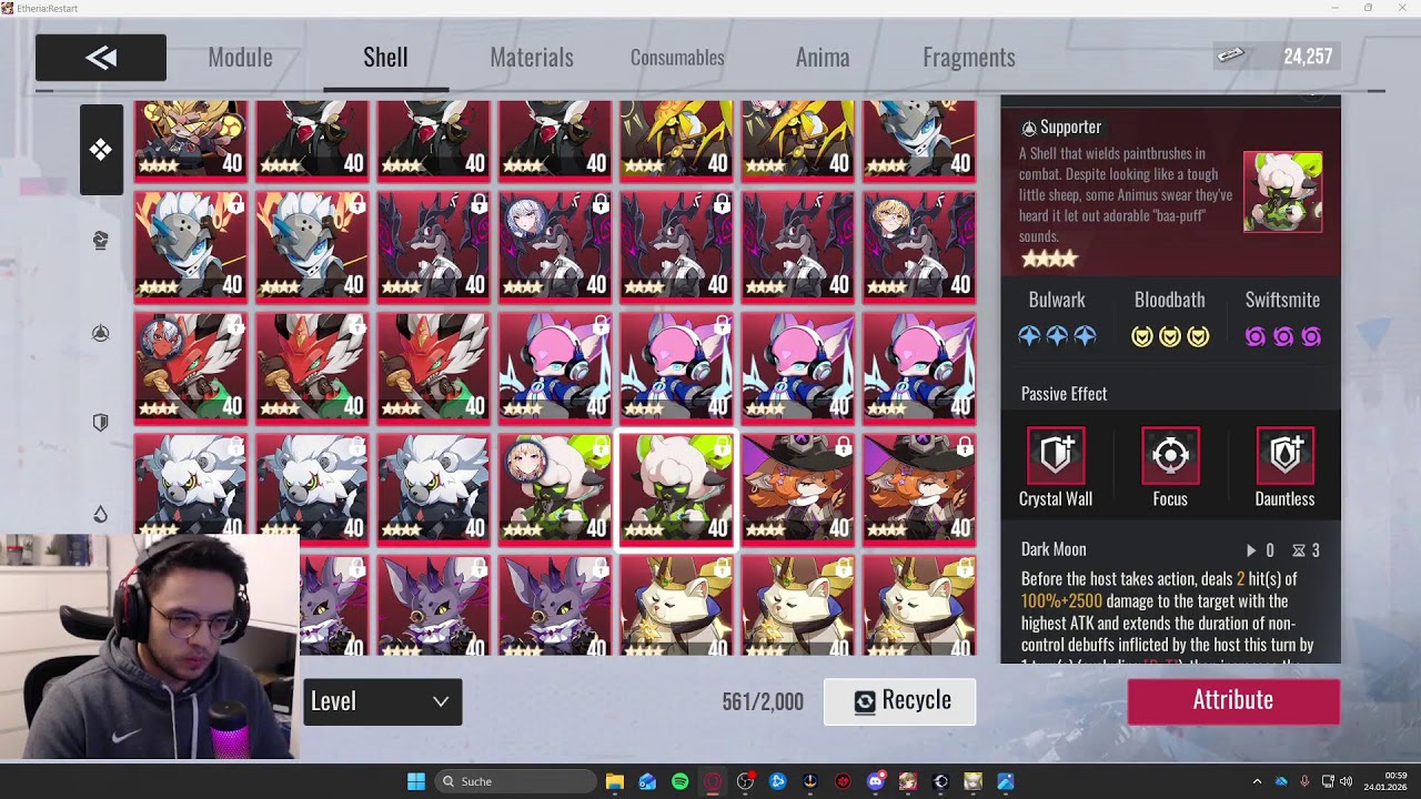 Etheria: Restart x2 Farming, not much gaming, just doing other stuff