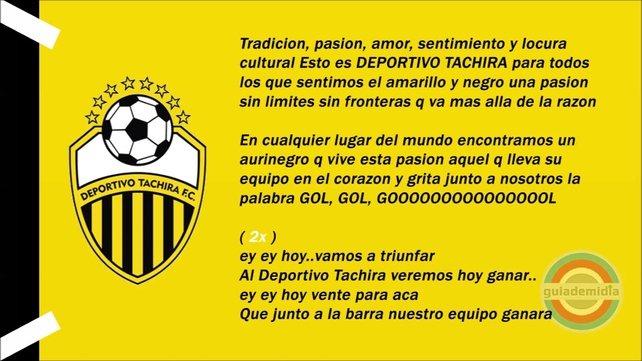 Hino do Deportivo Táchira ( VEN )