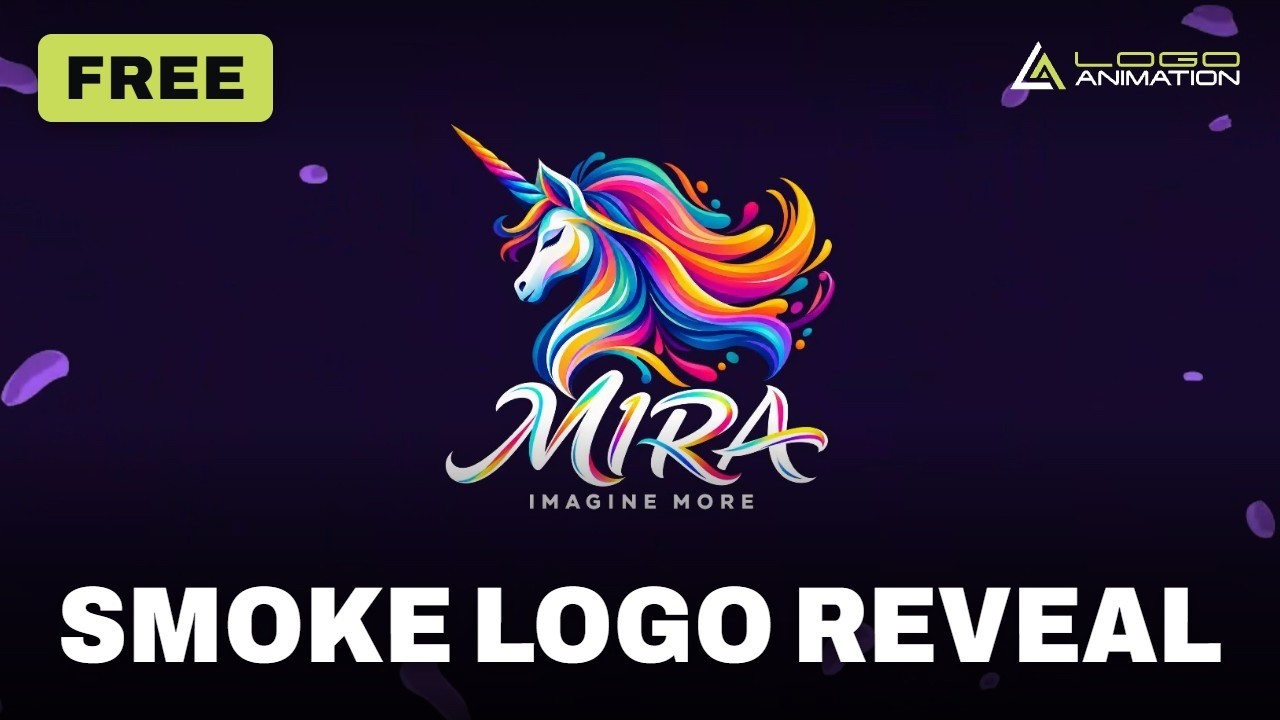 Free Smoke Logo Reveal Template | Purple Poof | No Watermark