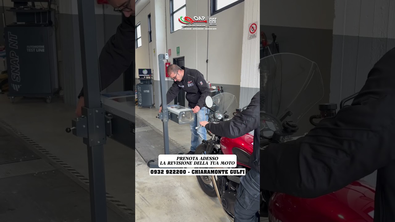 Revisione moto da Car Service Paravizzini Chiaramonte Gulfi ￼