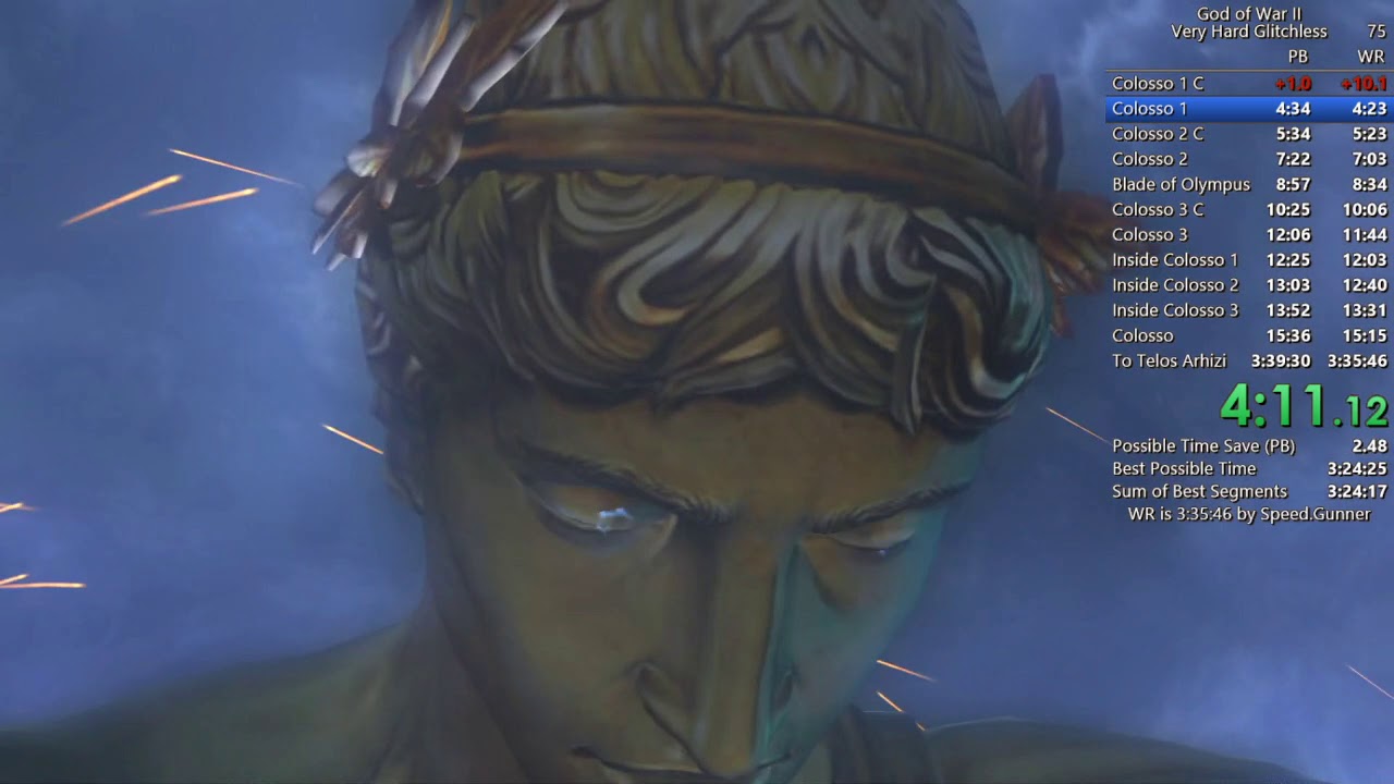 God of War 2 Very Hard Glitchless Speedrun (PS3) 3:37:43