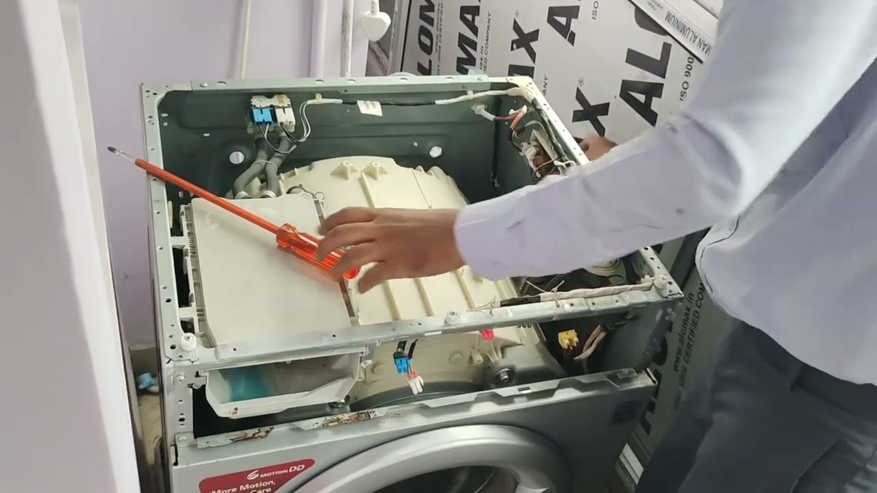 #lg #front load washing machine#sound problem kam motor
