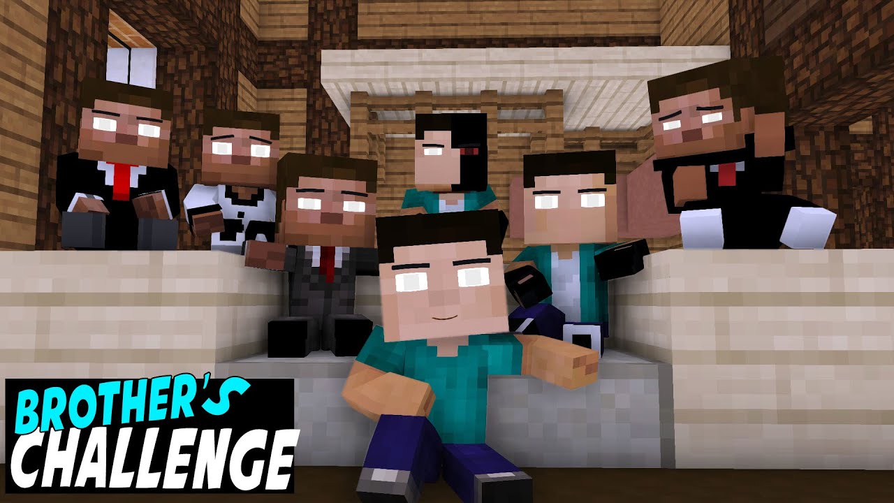 BABY HEROBRINE BROTHER CHALLENGE WITH SCP/SADAKO/GRANNY/GRANDPA/JAYSON/CARTOONCAT IN MONSTER SCHOOL
