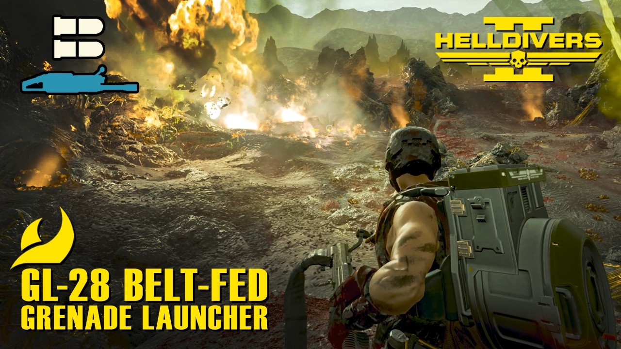 Helldivers 2 – GL 28 Belt-Fed Grenade Launcher | Solo Terminids | Full Clear | Max Difficulty