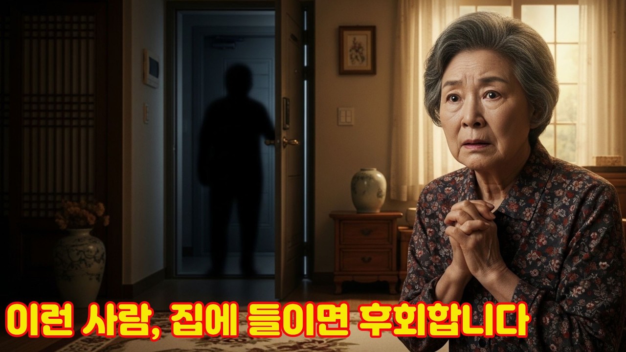 노후 인간관계 | 집에 절대 들이면 안 되는 사람 5유형