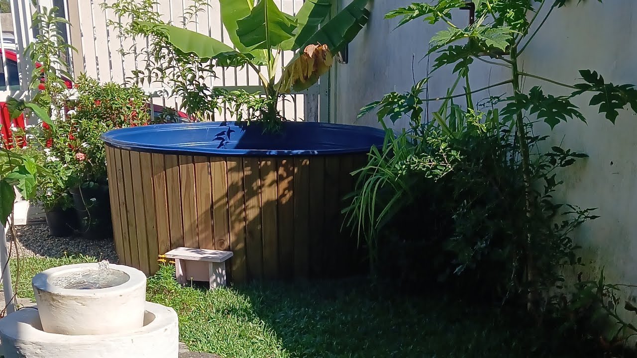 Uma Ideia Econômica para piscina/Comprei uma Caixa d'água 2000L e Fiz de Piscina 