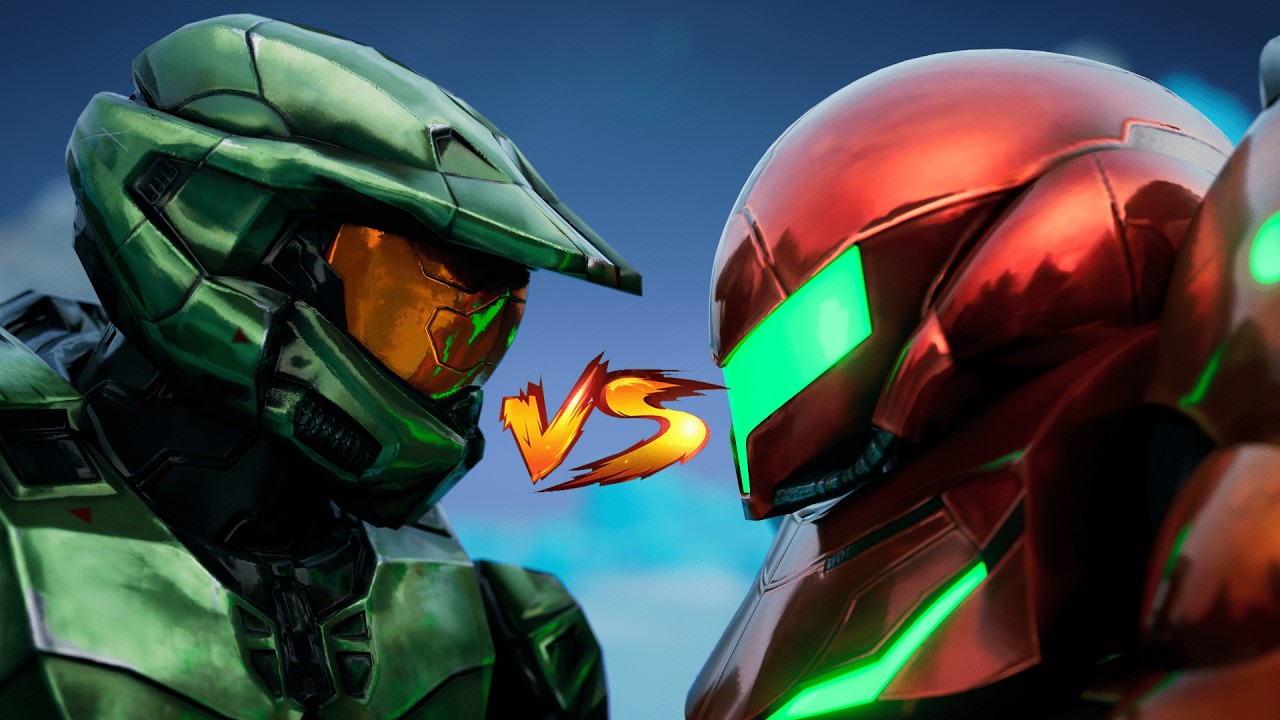 Master Chief VS Samus (Cinematic Animation)