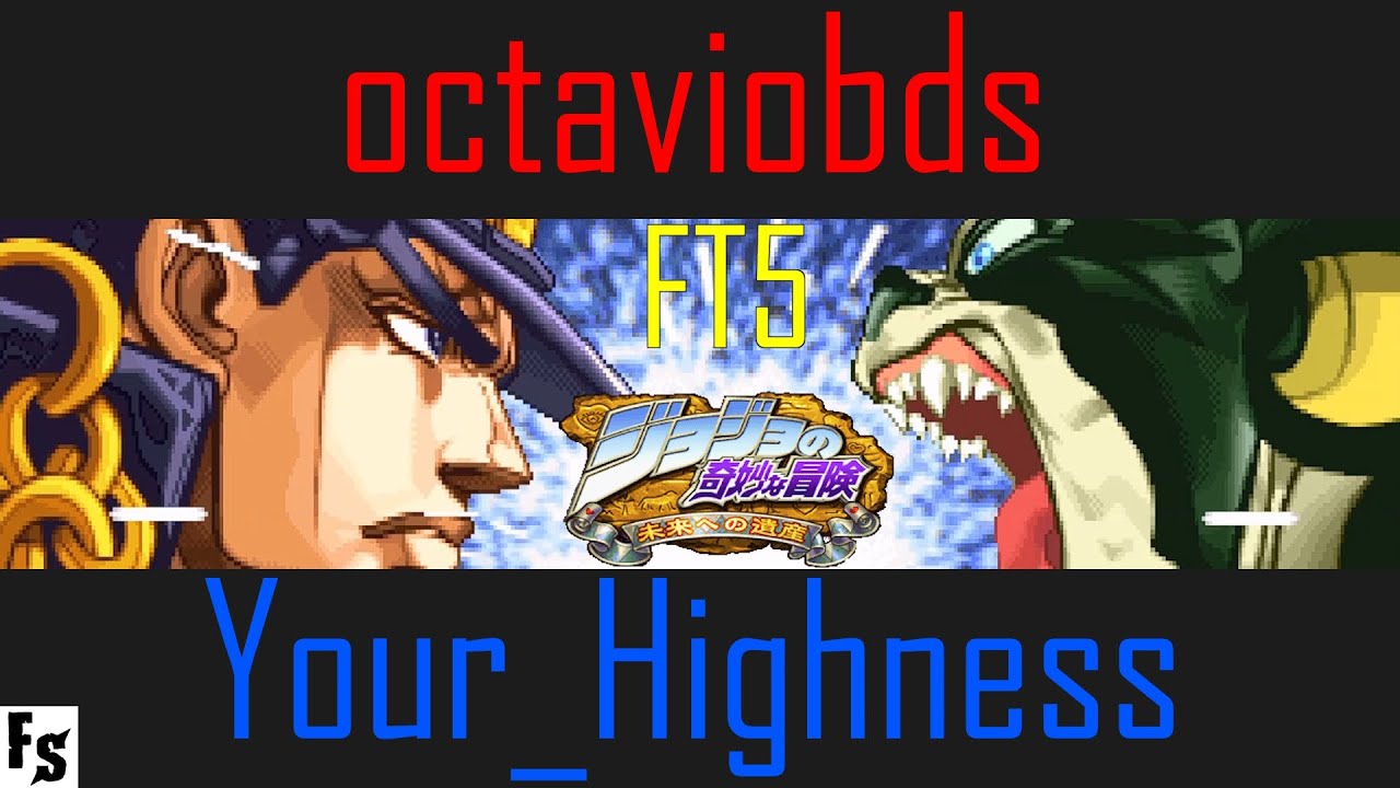 JJBA: Heritage for the Future - octaviobds [Jotaro] vs Your_Highness [Iggy] (Fightcade FT5)