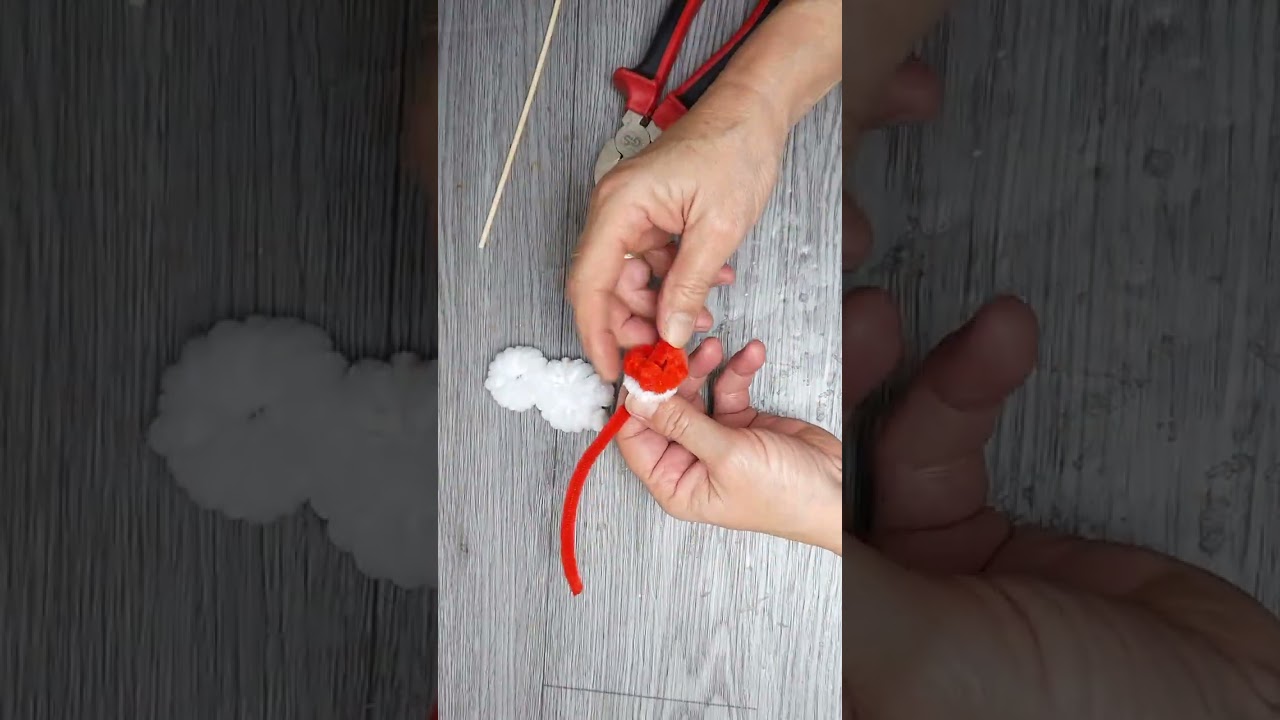 Süße Schneemänner basteln aus Pfeifenputzern ☃️ | Einfache DIY Winterdeko 
